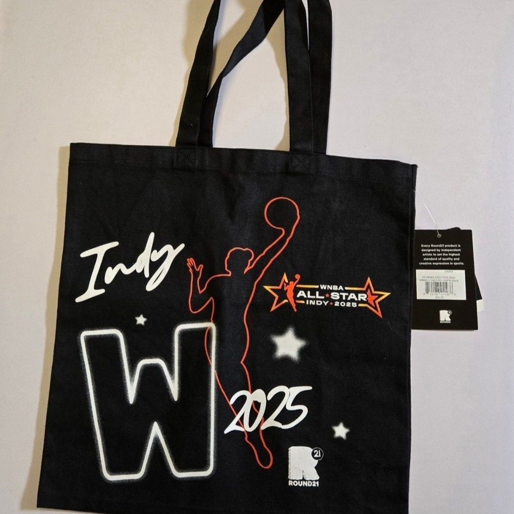 Indy 2025 Black Graphic Tote Bag